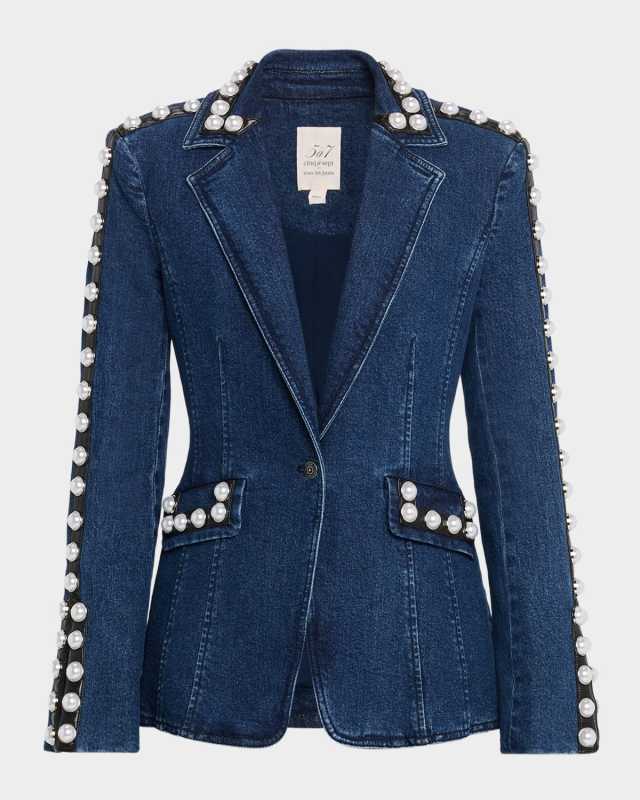 Pearl Embellished Blazer
